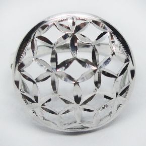 Кольцо серебро 925 грань 2