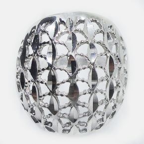 Кольцо серебро 925 грань 5