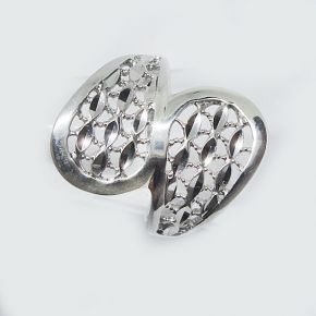 Кольцо серебро 925 грань 8