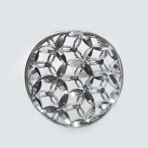 Кольцо серебро 925 грань 7