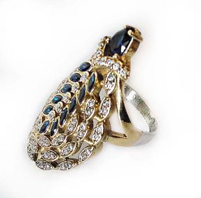 Кольцо из серебра и бронзы "Великолепный Век" MS014