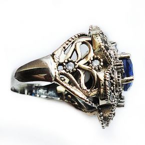 Кольцо из серебра и бронзы "Великолепный Век" MS027
