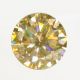Муассанит карборунд золотистый круглой бриллиантовой огранки 0.6 карат, диаметром 5.7ММ