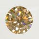 Муассанит карборунд золотистый круглой бриллиантовой огранки 0.68 карат, диаметром 5.8ММ