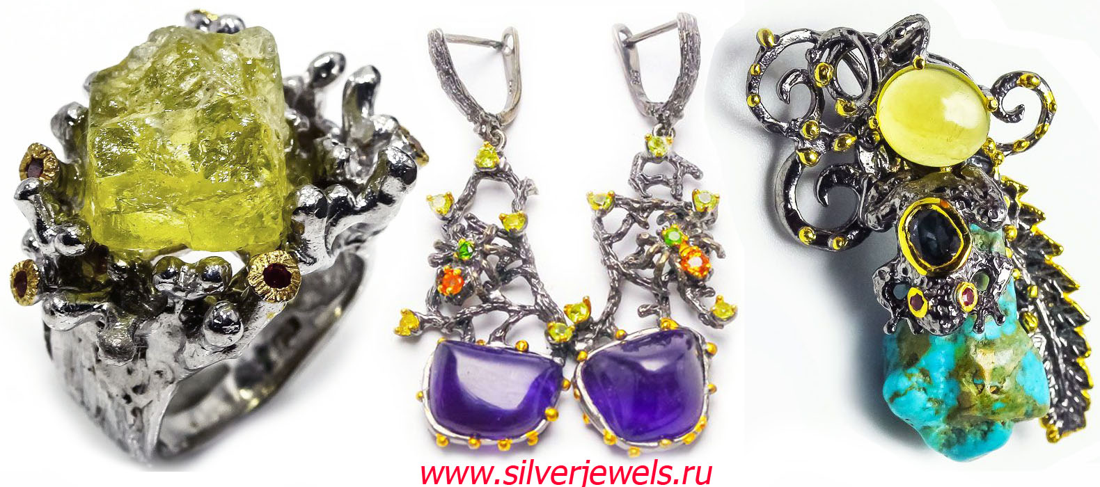 серебряные украшения silverjewels.ru ручная работа