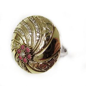 Кольцо из серебра и бронзы "Великолепный Век" MS023