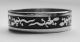 Стильное мужское кольцо с чёрной эмалью А006 р22